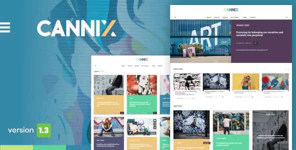 Cannix v1.3.1 - A Vibrant WordPress Theme