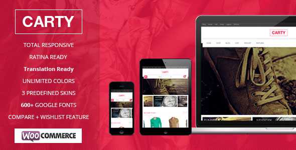 Carty Retina - Themeforest Responsive Woocommerce theme