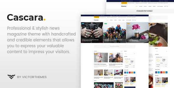 Cascara v1.4 - Blog, News & Magazine WordPress Theme