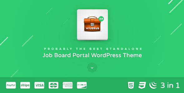 WPJOBUS V2.0.10 - JOB BOARD AND RESUMES WORDPRESS THEME