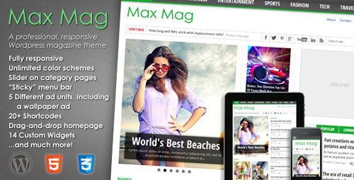 MAX MAG V2.6 - RESPONSIVE WORDPRESS MAGAZINE THEME