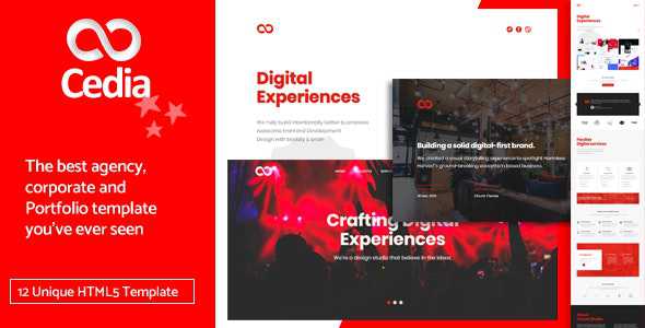 Cedia v1.0 - Creative Agency, Corporate and Portfolio Multi-purpose Template