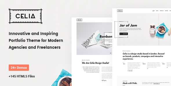 Celia - Innovative and Inspiring Portfolio HTML5 Template for Modern Agencies and Freelancers