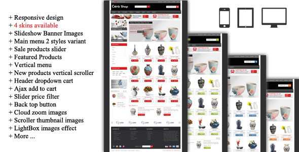 CeraShop - Responsive Magento Theme