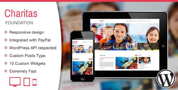 Charitas - Themeforest Foundation WordPress Theme