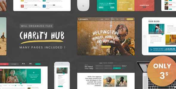 Charity Foundation - Charity Hub PSD Template
