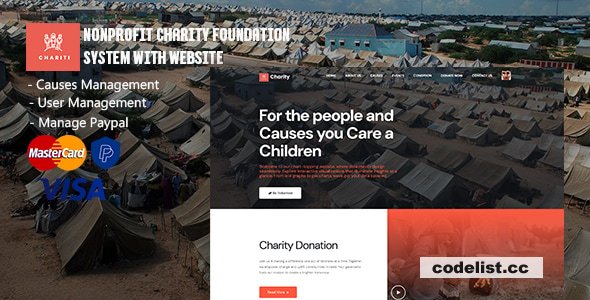 Charity – Nonprofit Charity Foundation System with Website - 1 September 2025