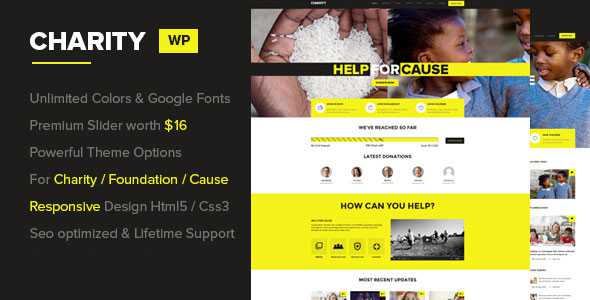 Charity v1.0.3 - Foundation/Fundraising WordPress Theme