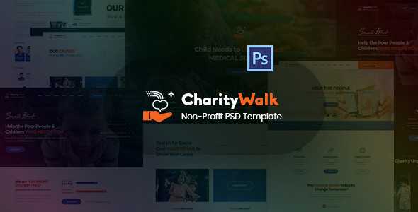 Charity Walk - Multipurpose Nonprofit PSD Template