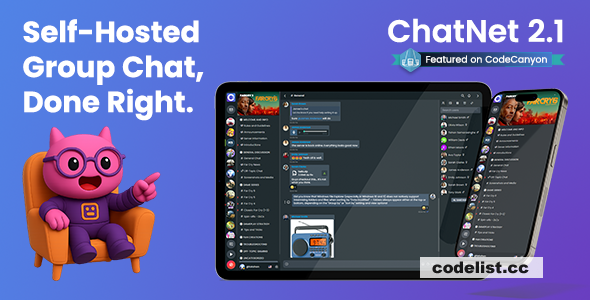 ChatNet v2.1 - PHP Chat Room & Private Chat Script - nulled