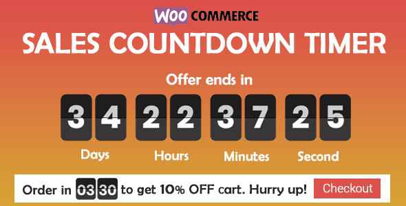 Checkout Countdown v1.0.1.1 - Sales Countdown Timer for WooCommerce and WordPress