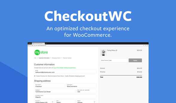 CheckoutWC v2.40.1 - Optimized Checkout Page for WooCommerce
