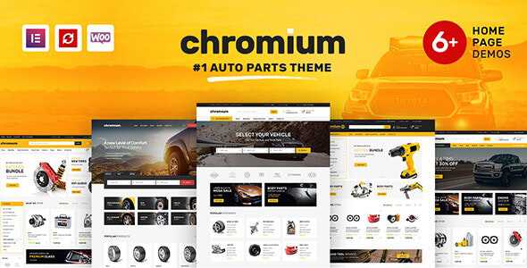Chromium v1.3.6 - Auto Parts Shop WordPress Theme
