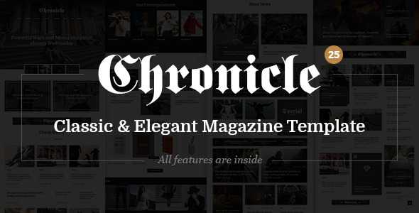 Chronicle - Premium News and Magazine PSD Template