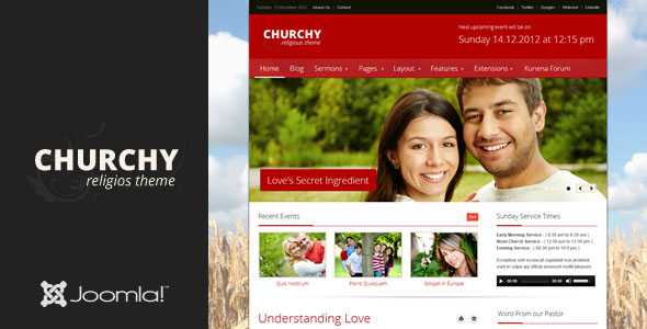 Churchy - Joomla Church Themeforest Template