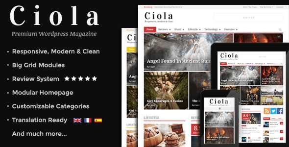 Ciola - Themeforest Premium Responsive WordPress Magazine