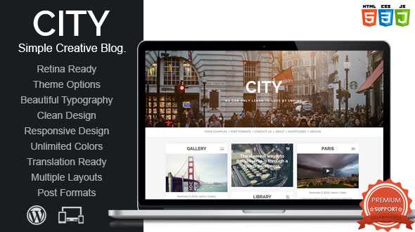 City – Mojothemes Retina Responsive Creative Blog