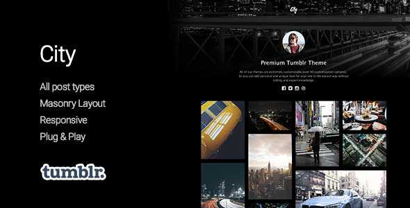 City v1.0 - High Quality Portfolio Tumblr Theme