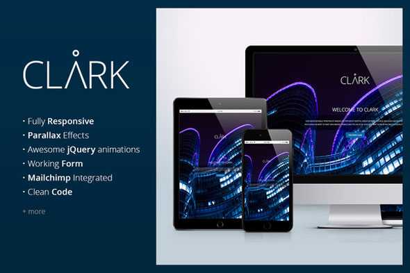 Clark - Creativemarket corporate landing page