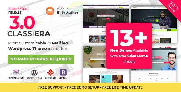 Classiera v3.0.11 - Classified Ads WordPress Theme