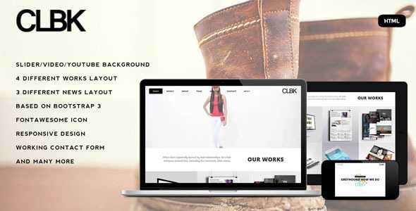 CLBK - Responsive One Page Portfolio Template