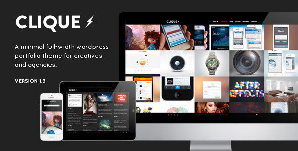CLIQUE - AJAX RESPONSIVE PORTFOLIO THEMEFOREST WP