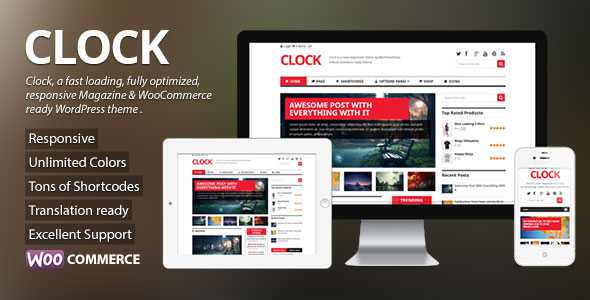 Clock - Magazine & WooCommerce Ready WP Theme