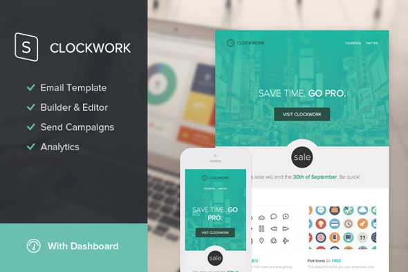 Clockwork Creativemarket - Email Template + Builder