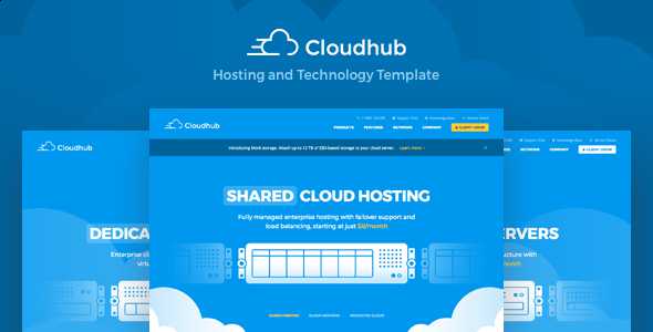 Cloudhub - Hosting and Technology HTML Template