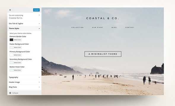 Coastal - Creativemarket WordPress Theme