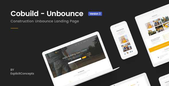 Cobuild v2.0 - Unbounce Construction Landing Page Template
