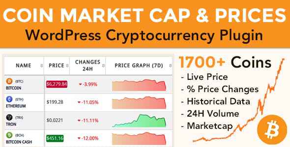 Coin Market Cap & Prices v3.3.1 - WordPress Cryptocurrency Plugin
