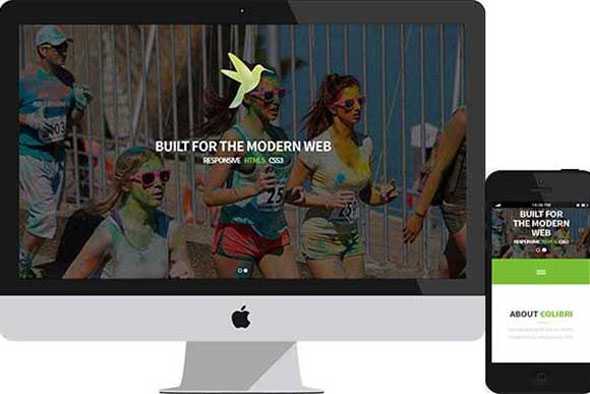 Colibri – Creativemarket One Page Parallax Multipurpose