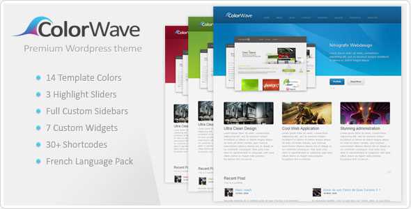 Colorwave – Themeforest Premium Wordpress Theme
