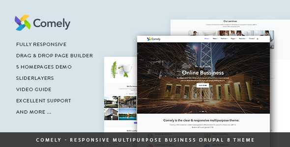 Comely - Responsive Multipurpose Business Drupal 8.6 Theme