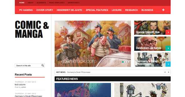 ComicMag WpDance Wordpress Template