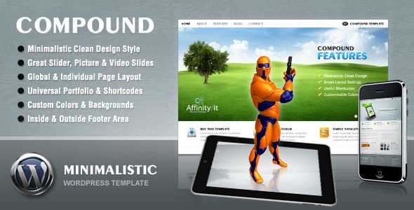 Compound - Themeforest Minimalist Business & Portfolio Theme