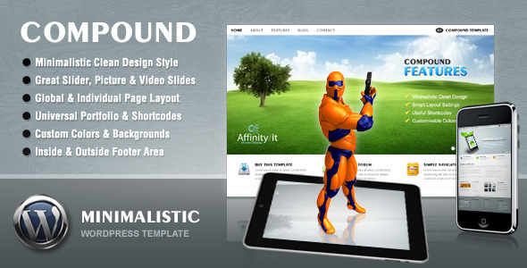 COMPOUND - THEMEFOREST MINIMALIST BUSINESS & PORTFOLIO THEME