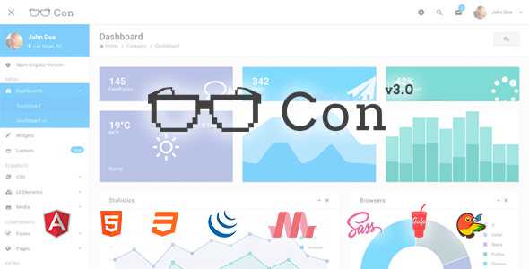 Con - Material Admin Dashboard Template