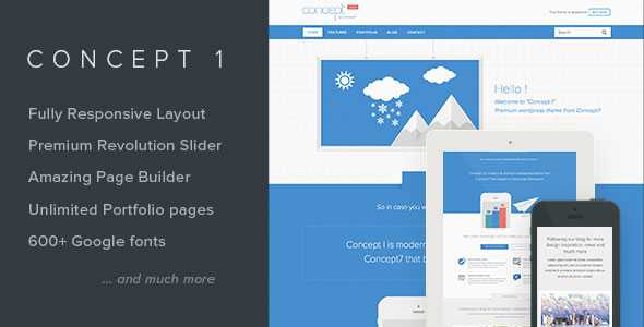 Concept 1 v1.2 - Modern and Creative Wordpress Theme