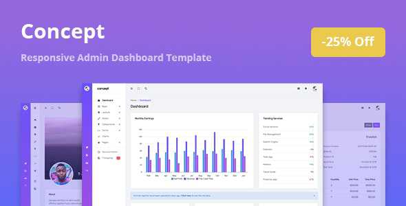 Concept v1.0.0 - Responsive Admin Dashboard Template