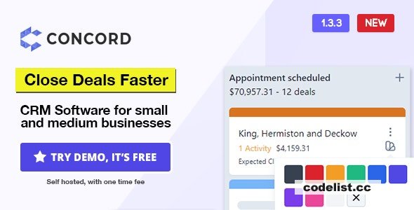Concord v1.7.0 - Deals Management CRM