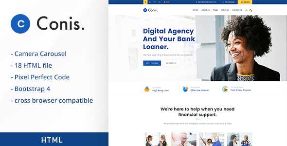 Conis - Business And Finance HTML Template