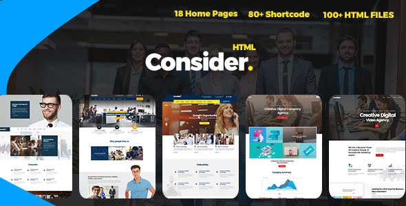 Consider - Multi-Purpose Responsive HTML5 Template