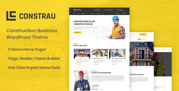 Constrau v1.1 - Construction Business WordPress Theme