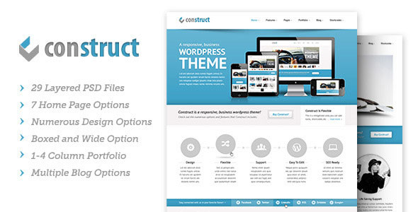 Themeforest Construct | PSD & HTML