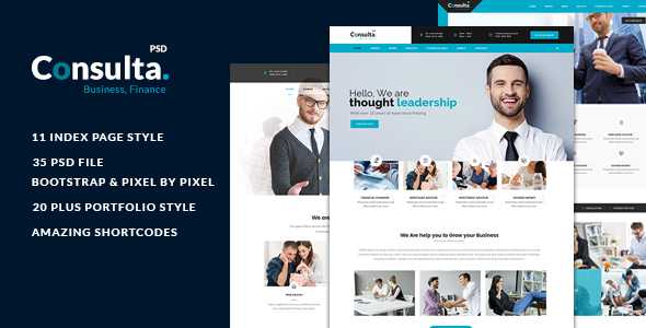 Consulta - Multi-Purpose Business & Financial PSD Template