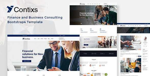 Contixs v1.0 - Finance and Business Consulting Bootstrap 4 Template