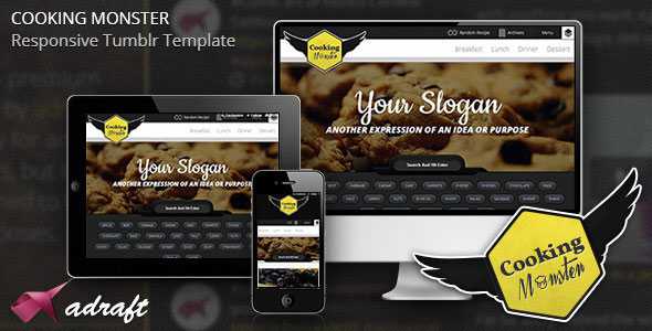 Cooking Monster - Themeforest Responsive Tumblr Theme