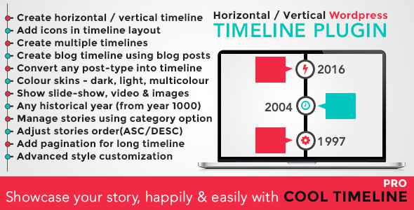 Cool Timeline Pro v2.7.2 - WordPress Timeline Plugin